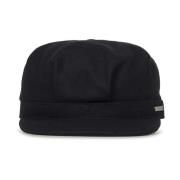 Dsquared2 Svart ullblandad hatt med metalllogo Black, Dam