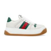 Gucci Vita Sneakers med Webbdetaljer White, Dam