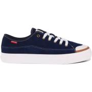 Levi's Canvas Low Top Trainers i Navy Blue, Herr