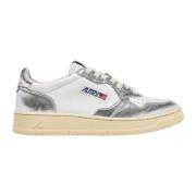 Autry Medalist Bicolor Lädersneakers Gray, Dam