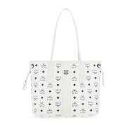 MCM Reversible Liz Shopping Bag White, Dam