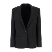 Philosophy di Lorenzo Serafini Stretch Kol Blazer Gray, Dam