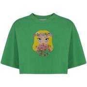 Chiara Ferragni Collection Kortärmad T-shirt Green, Dam