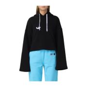 Chiara Ferragni Collection Hoodie med Stil Black, Dam