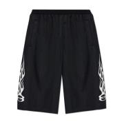 Balenciaga Logo shorts Black, Herr