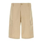 Kenzo Stiliga Beige Bermuda Bomullsshorts Beige, Herr