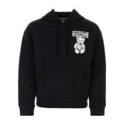 Moschino Stilren Svart Bomullsweatshirt Black, Herr