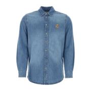 Moschino Klassisk Denim Skjorta Blue, Herr