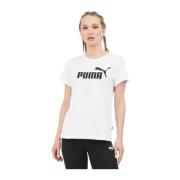 Puma Essential Logo T-shirt för Kvinnor White, Dam