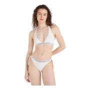 Tommy Hilfiger Stilren Bikini Topp White, Dam