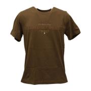 Aeronautica Militare Kortärmad T-shirt Brown, Herr