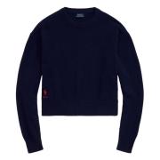 Polo Ralph Lauren Hunter Navy Pullover Sweater Blue, Dam