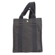 Hermès Vintage Pre-owned Canvas handvskor Gray, Dam