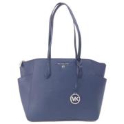 Michael Kors Pre-owned Pre-owned Laeder totevskor Blue, Dam