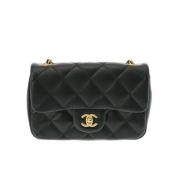 Chanel Vintage Pre-owned Laeder axelremsvskor Black, Dam