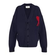 Ami Paris Kofta med broderad logotyp Blue, Herr