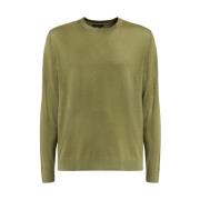 Guess Crew Neck Sweater Green, Herr