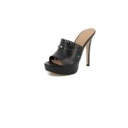 Guess Eleganta Höga Klack Sandaler Black, Dam