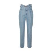 Pinko Smal Passform Denim Jeans Blue, Dam