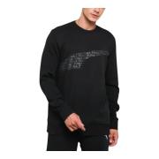 Puma Rundhalsad Sweatshirt Black, Herr