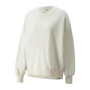 Puma Crewneck Sweatshirt Beige, Dam