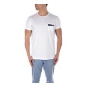 Fay Vit Logga Framficka T-shirt White, Herr