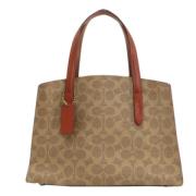 Coach Pre-owned Pre-owned Plast totevskor Beige, Dam