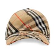 Burberry Vintage Check Hatt Beige Beige, Dam