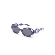 Dolce & Gabbana Lila Solglasögon med Originalfodral Purple, Unisex