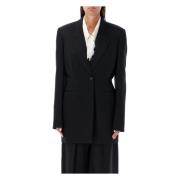 Khaite Sofistikerad Beckett Blazer Svart Black, Dam