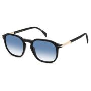 Eyewear by David Beckham Black/Blue Shaded Sunglasses DB 1115/S Black,...