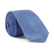 Kiton Blå Sidenslips Blue, Herr