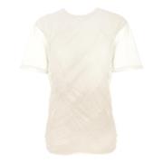 Junya Watanabe Ivory T-shirt med Asymmetrisk Nederkant Beige, Dam