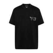 Y-3 Reflekterande Logot-shirt Black, Herr