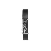 Saint Laurent Svart Bijoux YSL Armband Black, Dam