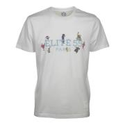 Equipe 55 Elite Bomull T-shirt med Fronttryck White, Herr