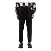 Corsinelabedoli Elegant Suit Trousers Pantalone Black, Herr