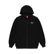 Prosto Grundläggande Svart Dragkedja Hoodie Black, Herr