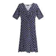 Fiorella Rubino Polka-Dot Jersey Klänning Multicolor, Dam