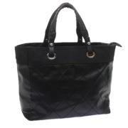 Chanel Vintage Pre-owned Canvas totevskor Black, Dam