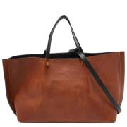 Valentino Vintage Pre-owned Laeder totevskor Brown, Dam