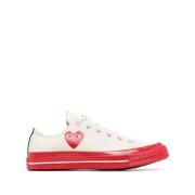 Comme des Garçons Play Chuck Taylor 1970s Låga Sneakers White, Dam