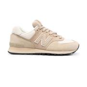 New Balance Beige/Off White Sneakers Logo Gummisula Beige, Herr