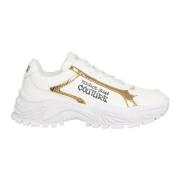 Versace Jeans Couture Multifärgade Hiker Sneakers med Snörning White, ...