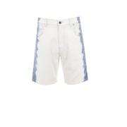 Fendi Bleach Shaded Denim Shorts White, Herr