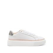 Paul Smith Vita Läder Sneakers med Logotyptryck White, Dam