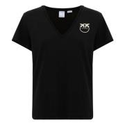 Pinko Svarta T-shirts och Polos Black, Dam