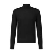 Gran Sasso Ull Turtleneck Tröja Black, Herr