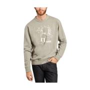 Wood Wood Sweatshirts Hoodies Gray, Herr