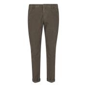 Dondup Brun Velvet Chino Byxor Aw24 Brown, Herr